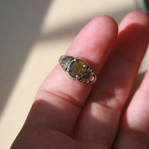 Ammolite ring - Picture 2 of 5